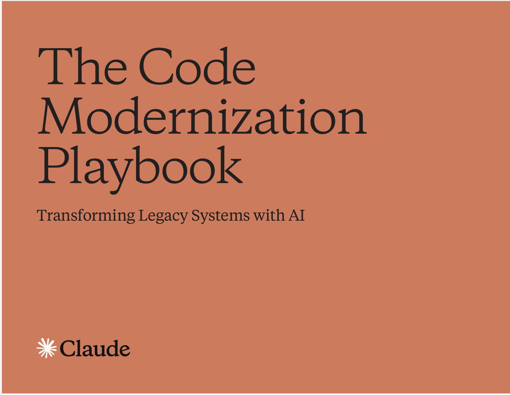 The Code Modernization Playbook